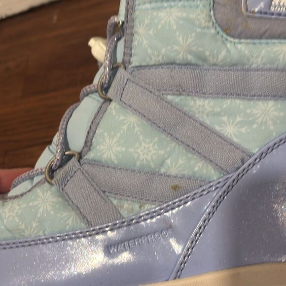 SOREL WHITNEY KIDS FROZEN ELSA EDITION BOOTS SIZE 6 - Picture 7 of 8